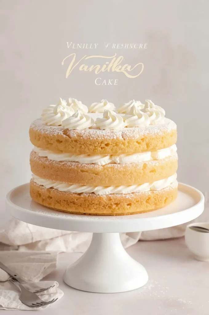 Fluffy Vanilla Sponge