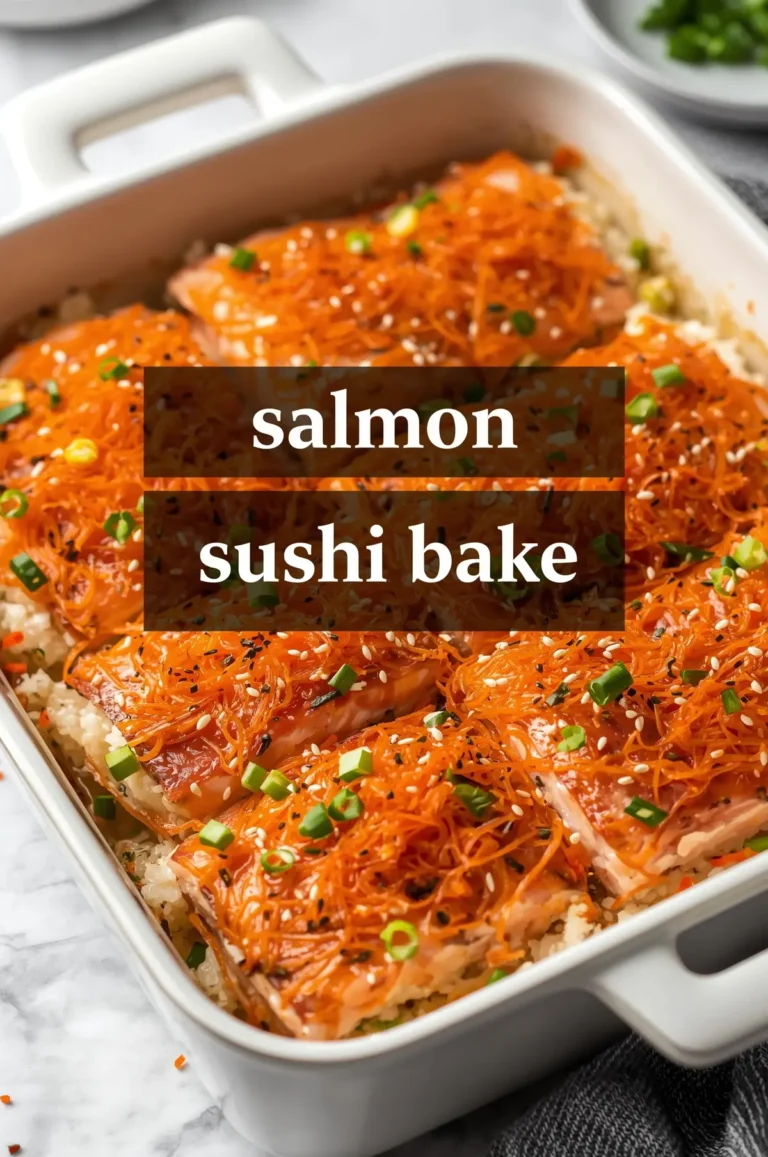 Salmon Sushi Bake