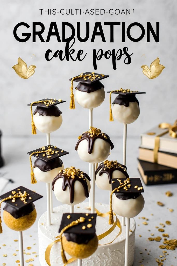 graduation cake pops