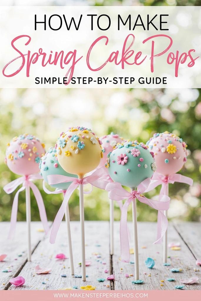 spring cake pops