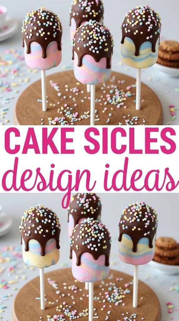 Cake Sicles Design Ideas